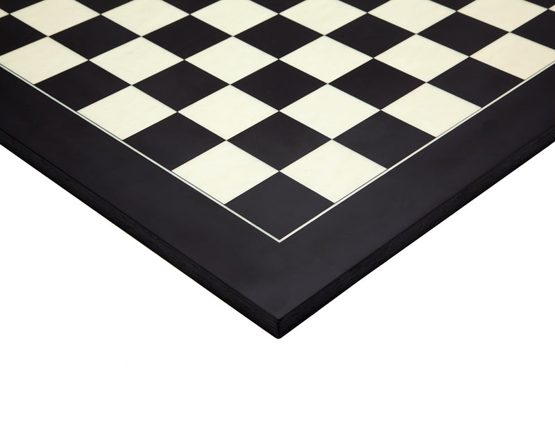 21" Anegre Birdseye Maple Deluxe Chessboard - Official Staunton™ 