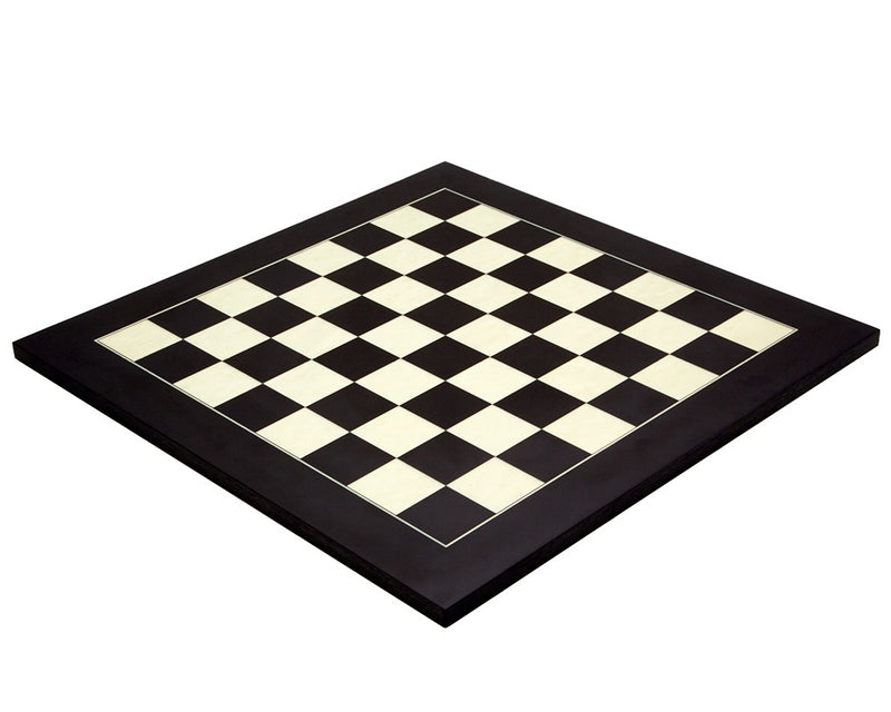 21" Anegre Birdseye Maple Deluxe Chessboard - Official Staunton™ 