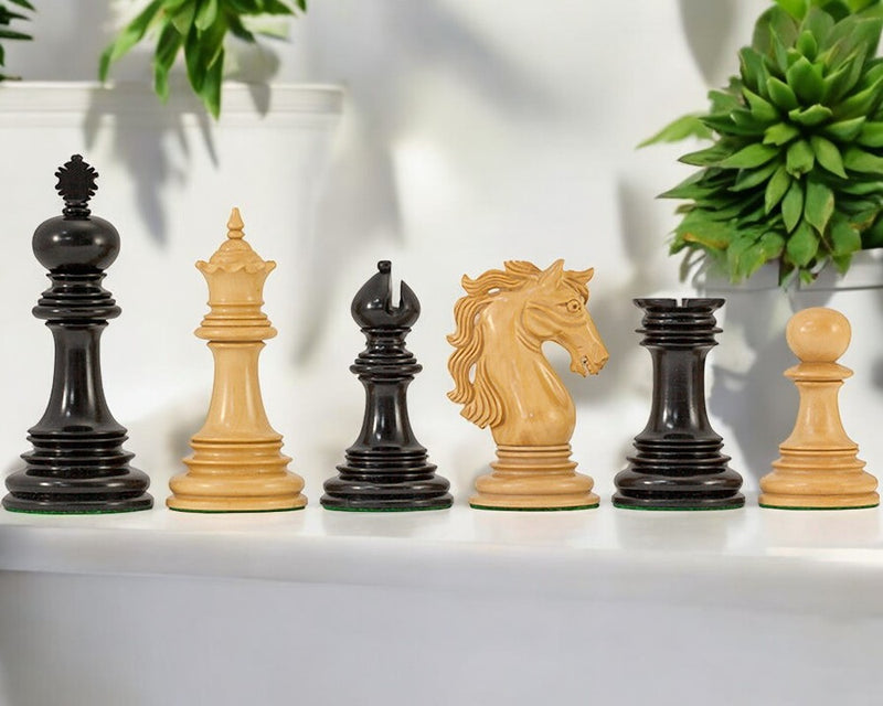 Andalusian Luxury Ebony Chess Pieces - Official Staunton™ 