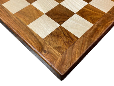 16" Handmade Sheesham & Maple Chess Board