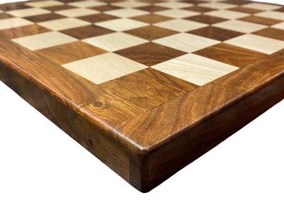 16" Handmade Sheesham & Maple Chess Board