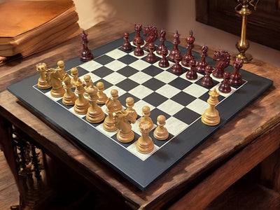 Andalusian Padauk Anegre Deluxe Chess Set - Official Staunton™ 