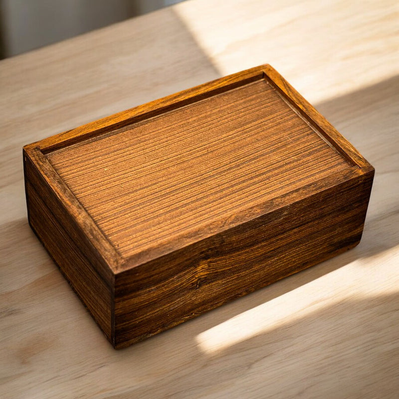 Hand Made Solid Wood Slide Lid Chess Box