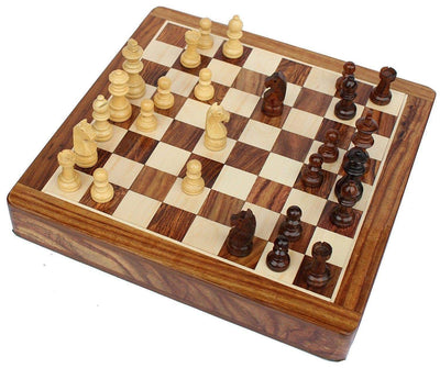 12" Magnetic Hand Made Drawer Chess Set - Official Staunton™ 