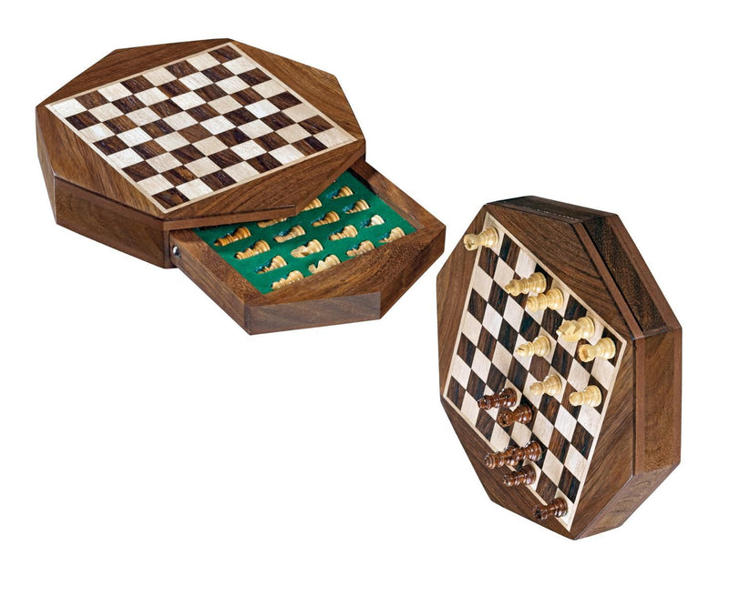 6 Inch Octagon Magnetic Chess Set (2708)