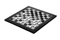 Black Silver Entry Level Chess and Draughts Set - Official Staunton™ 