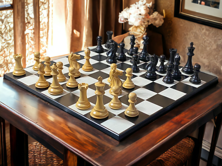 Queens Gambit Anegre Contemporary Board and Vinyl Box