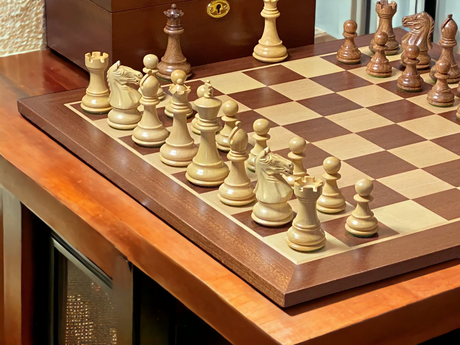 Luxury Chess Set, Premium Unique Wooden Mahogany & Ash Solid Wood Set Game,  Birthday Gift, The Queen's Gambit - Yahoo Shopping