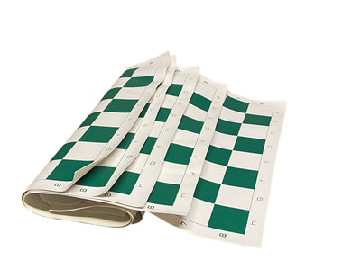 5 x Green Roll up Vinyl School Chess Boards - Official Staunton™ 