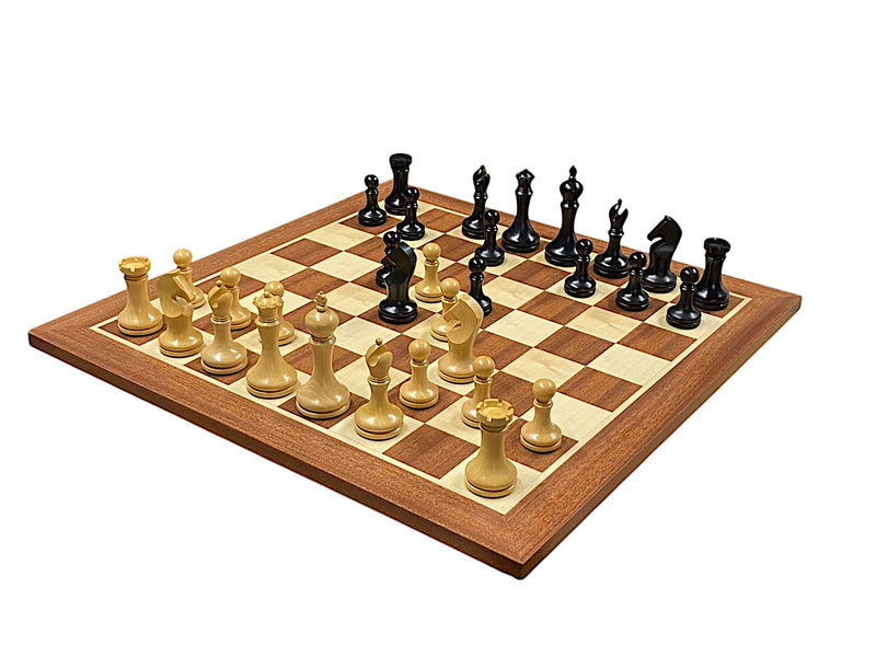 Zadar Club Player Mahogany Black Chess Set