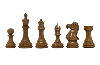 4" Staunton Collector Series Acacia Mahogany Chess Set & Box - Official Staunton™ 