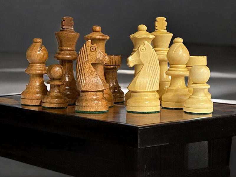 3" Staunton Classic Acacia Chess Pieces