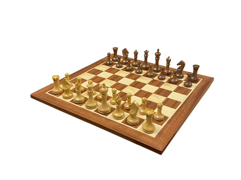 Zadar Club Players Acacia Mahogany Chess Set