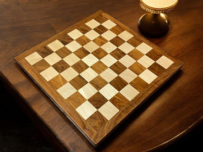 16" Handmade Sheesham & Maple Chess Board - Official Staunton™ 