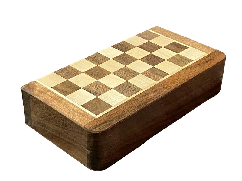 7" Solid Wood Handmade Magnetic Travel Chess Set - Official Staunton™ 