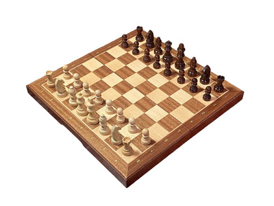 13 Inch Mahogany and Maple Magnetic Chess Set - Official Staunton™ 