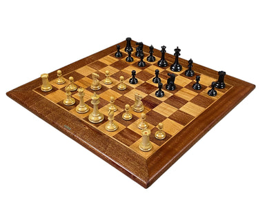 1862 Staunton Chessmen, Handmade Mahogany Antique Style Board and Box