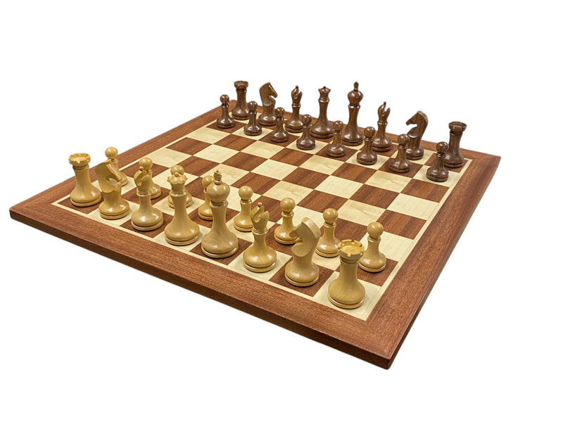 Zadar Club Players Acacia Mahogany Chess Set