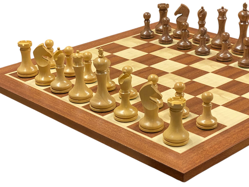 Zadar Club Players Acacia Mahogany Chess Set