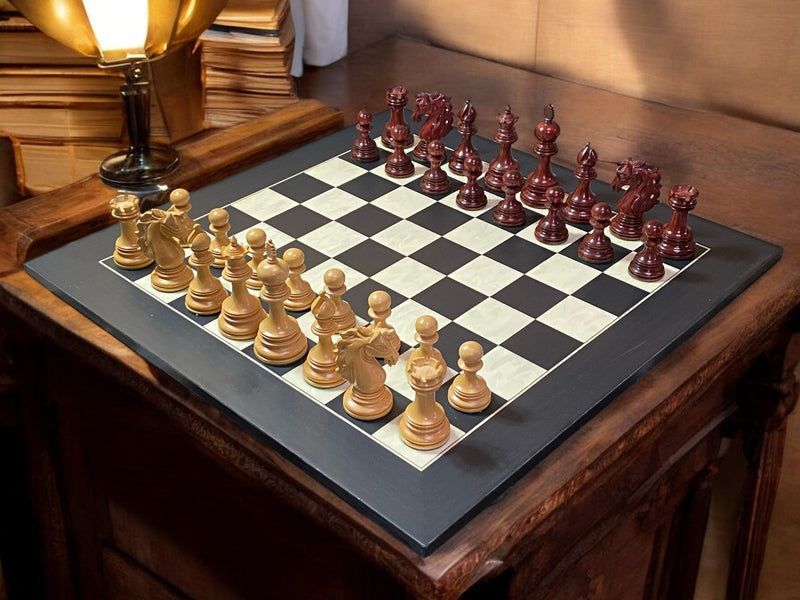 Andalusian Padauk Anegre Deluxe Chess Set - Official Staunton™ 