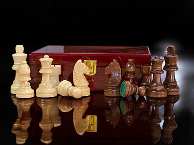 Grandmaster Chess Pieces & High Gloss Box