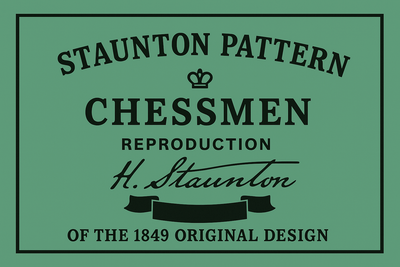 Harrwitz Chessmen and Mahogany Luxury Box