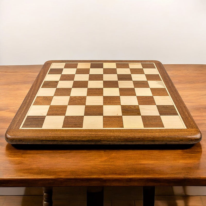 21" Acacia Handmade Round Edged Chess Board - Official Staunton™ 