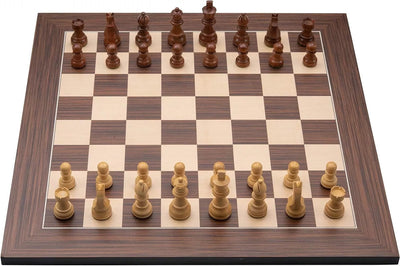 Classic Acacia Wooden Chess Set – 3" King & 50cm Wenge Maple Board