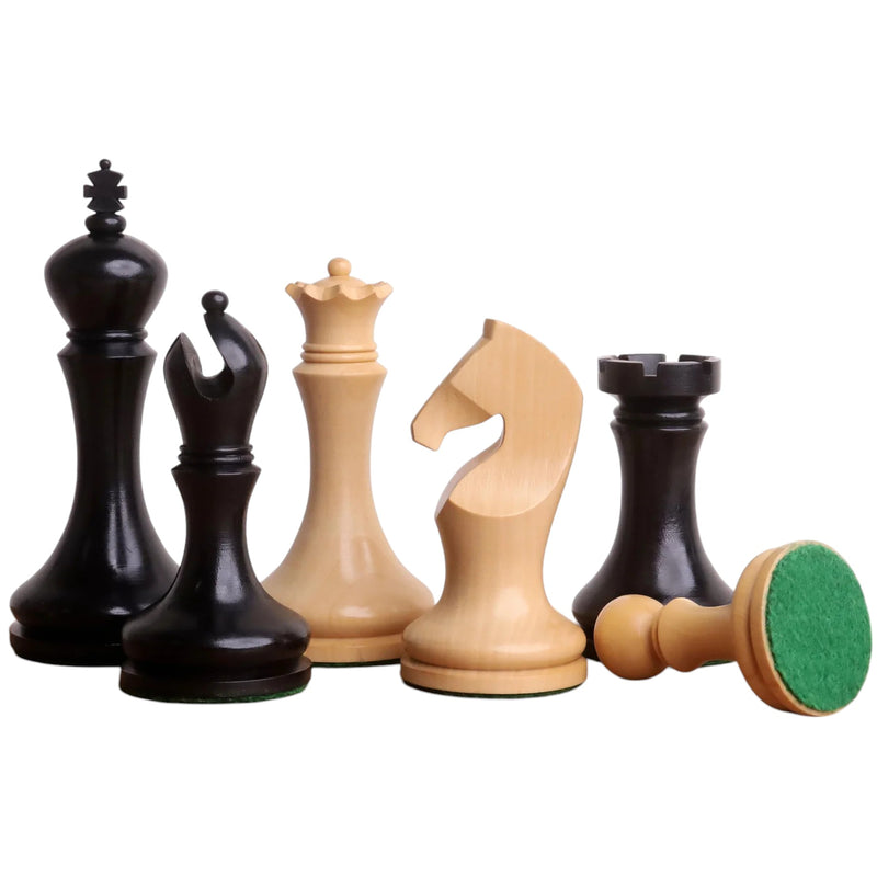 Zadar Minimalist Ebonised Boxwood Chessmen