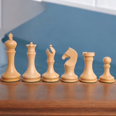 Zadar Minimalist Ebonised Boxwood Chessmen