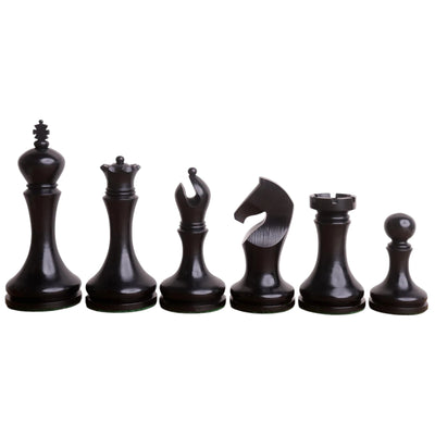 Zadar Minimalist Ebonised Boxwood Chessmen