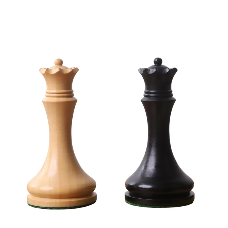 Zadar Minimalist Ebonised Boxwood Chessmen