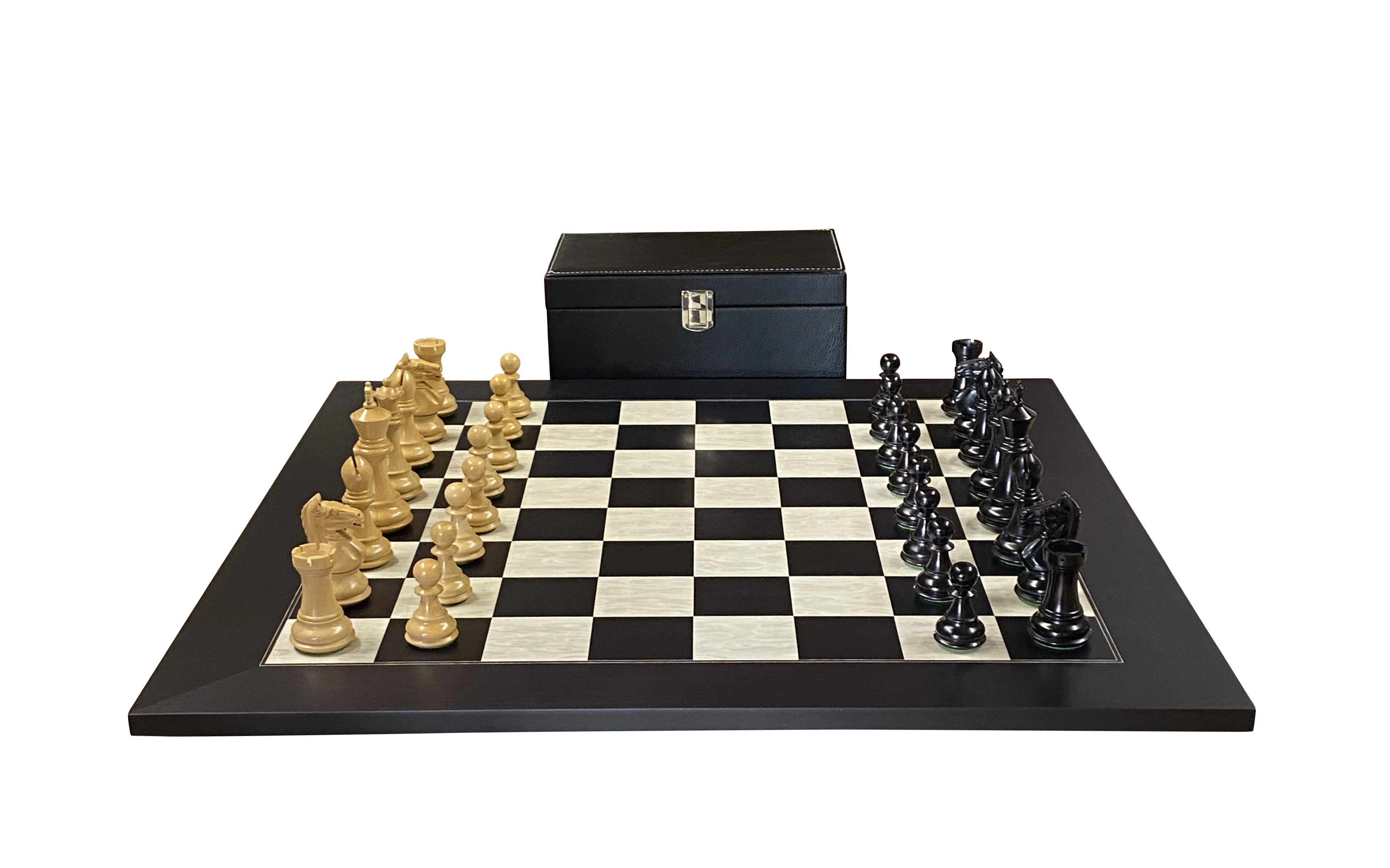 Queens Gambit Anegre Contemporary Board and Vinyl Box