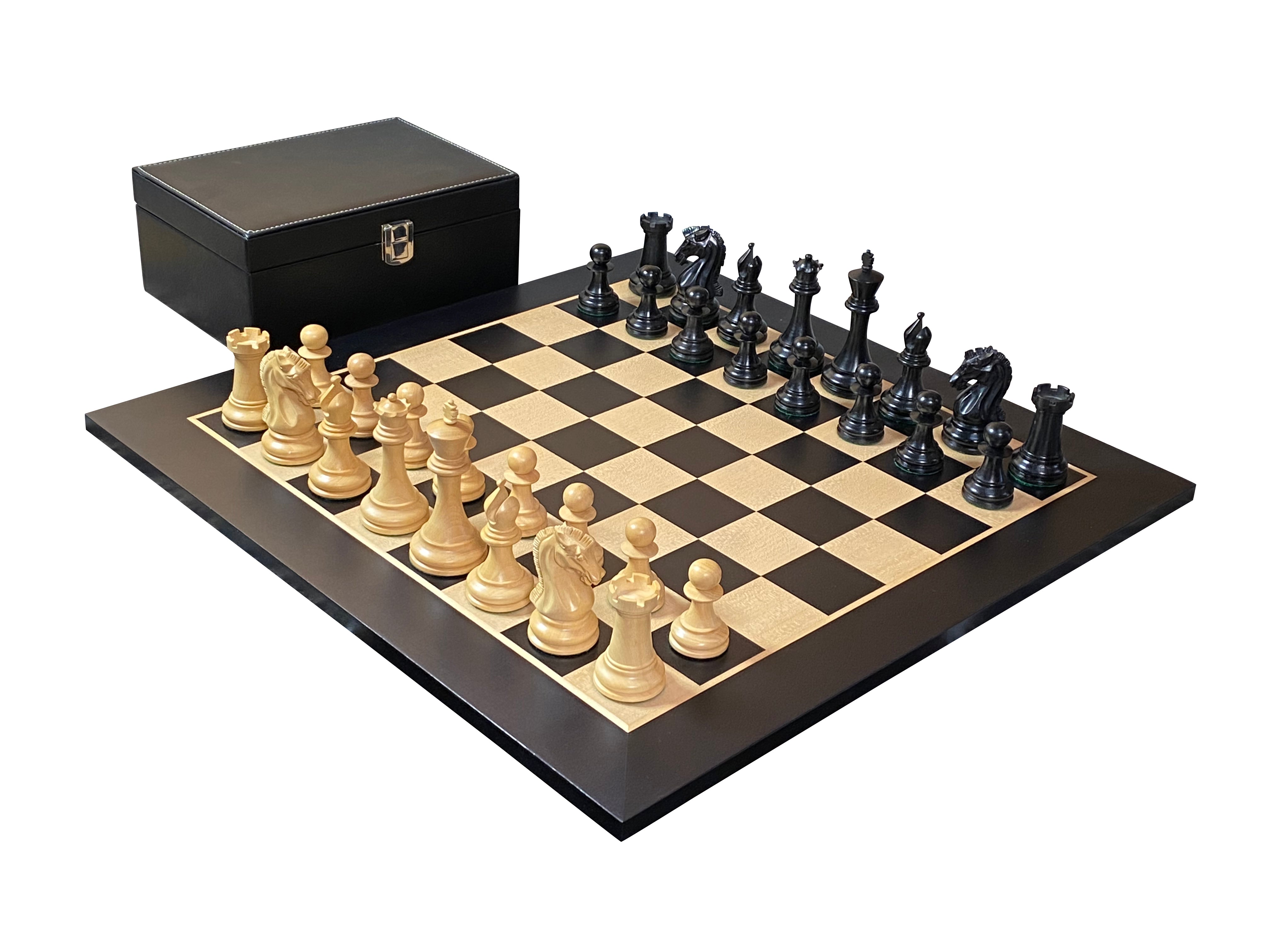 Craftsman Ebony Chess Pieces, 20