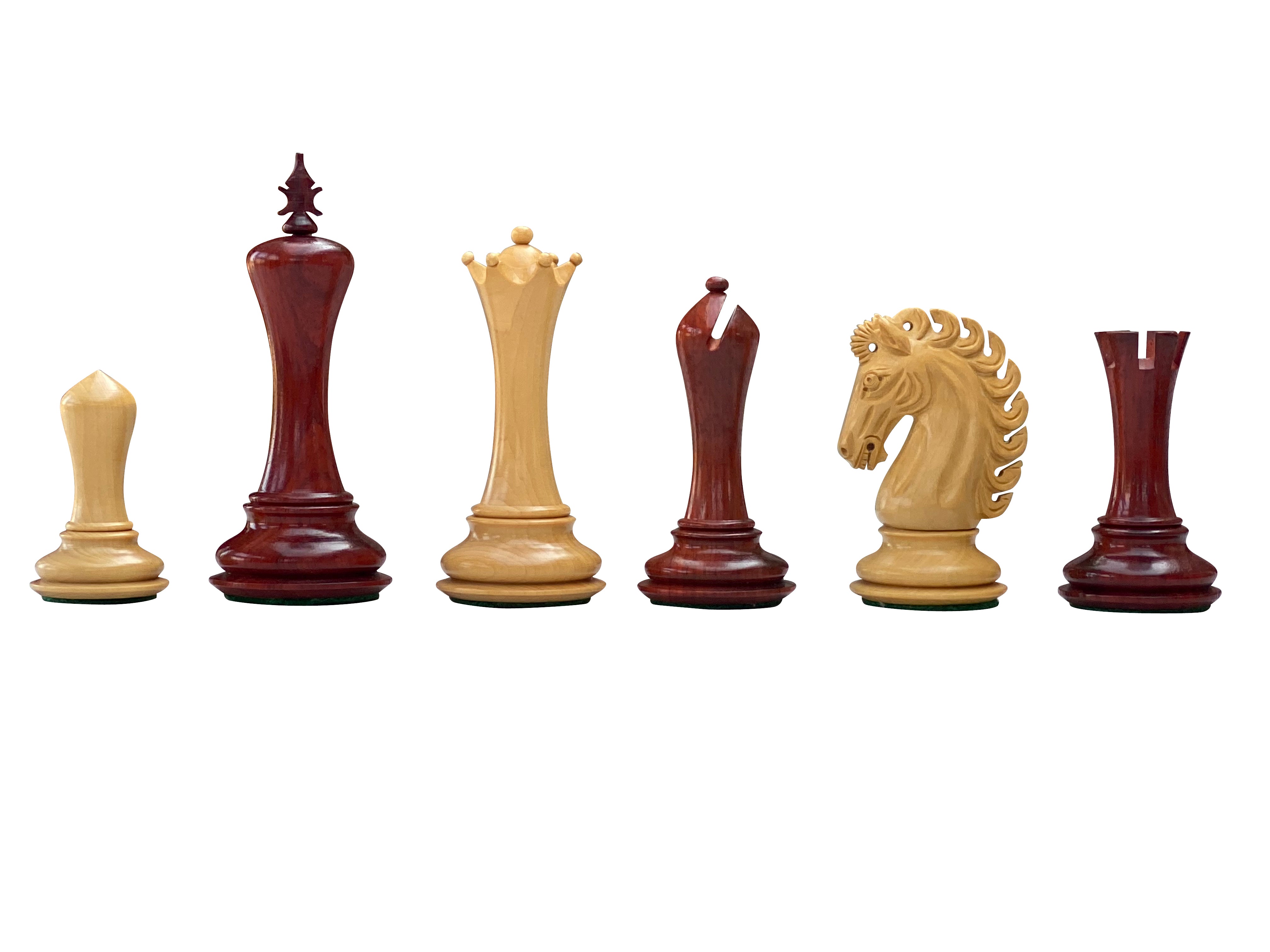 Isle Of Lewis II Ivory & Red Resin Chess Pieces 3.5 With -  Portugal